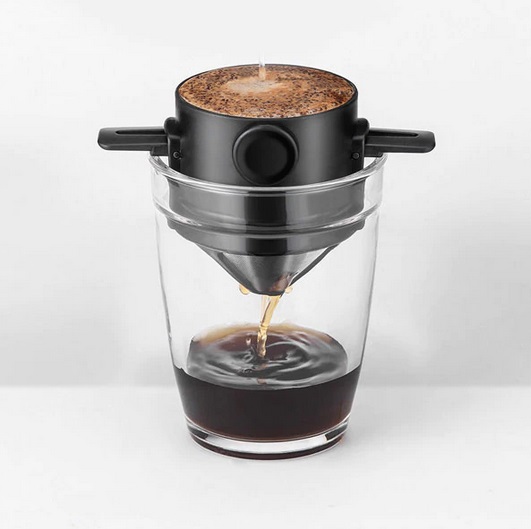 TKQIrene Kegelform Permanent Kaffee-Filter waschbar Edelstahl Reusable-Hersteller-Maschine Filter Edelstahl Kaffee-Kaffee-Hersteller-Maschine Tee-Werkzeug